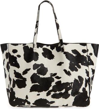Mansur Gavriel Juno Calf Hair Tote in Printed Pony Hair at Nordstrom
