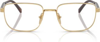 Prada 0pr B51v Rectangular Aluminum Eyeglasses