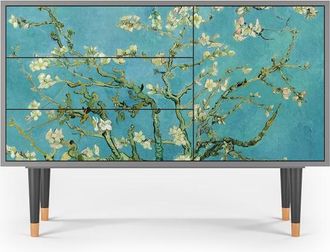 StoryZ Aparador azul 3 cajones y 1 puerta L 115 cm