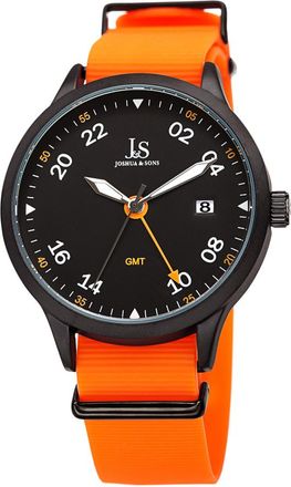 Joshua & Sons GMT Black Dial Mens Watch JX147OR