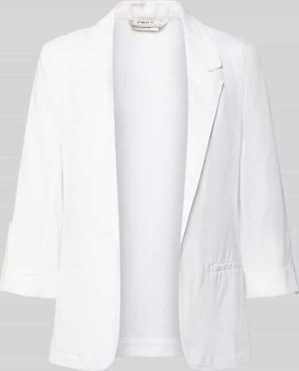 Only Relaxed Fit Blazer aus Viskose-Leinen-Mix Modell GOA in Weiss, Gr&ouml;&szlig;e 34
