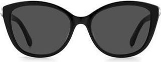 Kate Spade New York hensley 55mm cat eye sunglasses in Black at Nordstrom Rack