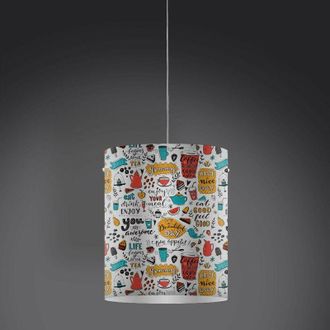 Linea Zero L&aacute;mpara De Suspensi&oacute;n Enjoy En Pl&aacute;stico Blanco Cm. 27 X 32 Horas