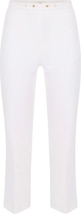 Elisabetta Franchi Dames, Broeken, Beige, Maat: S