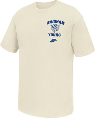 Nike BYU Cougars Nike Mens Football T-Shirt in White | M11766P395BGYU-SAI