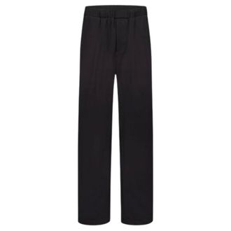 Flaneur Straight Trousers, male, Black, Size: XL Badge Formal Tech Pants