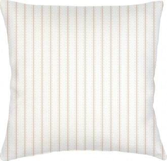 Anaya with Love French Stripe Linen Euro Pillow with Down Insert in Beige at Nordstrom, Size 26X26