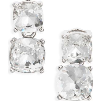 Kenneth Jay Lane Crystal Drop Earrings in Silver at Nordstrom