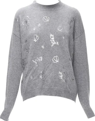 Ermanno Scervino metallic floral print pullover
