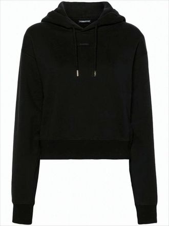 Jacquemus Cropped Drawstring Hoodie With Minimalist Design