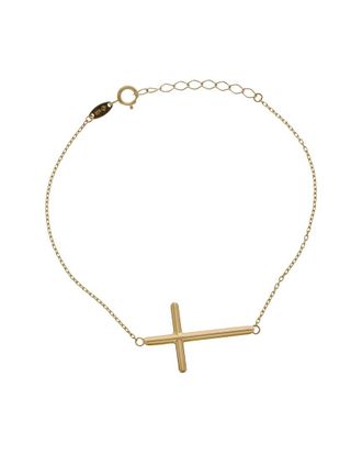 Italian Gold, Inc 10K Adjustable Cross Bracelet