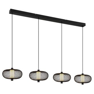 Netlighting Astari Bar Pendant Ceiling Light Matt Black LED 2700K