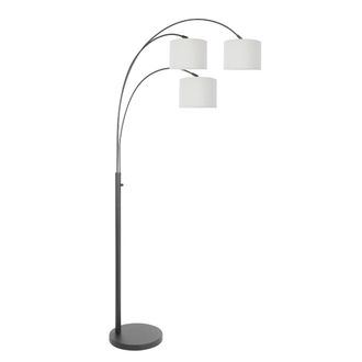 Steinhauer L&aacute;mpara De Pie - Sparkled Light - Negro - Lino Metal - Steinhauer