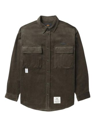 Alpha Industries corduroy pocket shirt - men - Cotton - L - Green