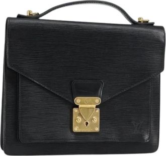 Louis Vuitton Pre-owned Leren Handtas - Dames - Vintage Handtas - Zwart - ONE Size - Leer - Vintage