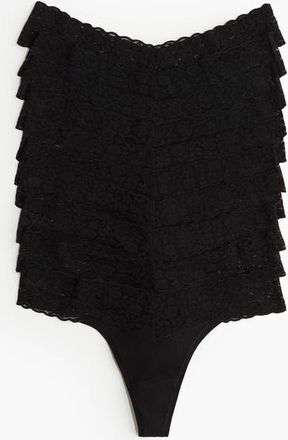 H&M 10-pack lace thong briefs in Black at Nordstrom, Size X-Large