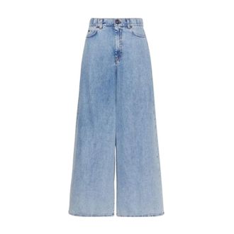 Max Mara Wide Jeans - Dames - Jeans - Blauw - Maat: M Katoen