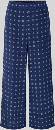 Max Mara Relaxed Fit Weite Hose aus reiner Seide Modell EUSEBIO in Dunkelblau, Größe 34