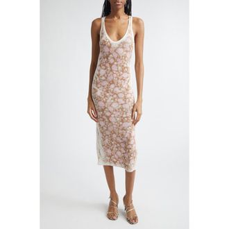 Diesel M-Blom Rib Linen Pencil Dress in Light/Brow at Nordstrom, Size Large