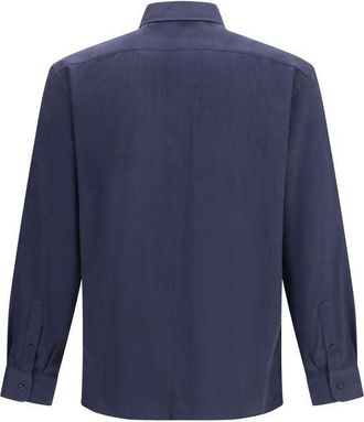 Brunello Cucinelli Cotton Dress Shirt - Navy