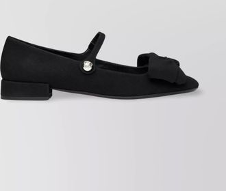 Valentino Garavani silk bow mary-jane ballerina shoes