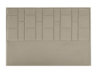 VENTE-UNIQUE.COM Cabecero terciopelo topo 140x190 cm, 140x200 cm