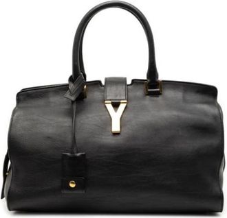 Saint Laurent Pre-owned Handbags, female, Black, Size: ONE SIZE Pre-owned Vintage Handbag
