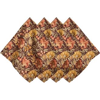 Juliska Willa Set of 4 Napkins in Amber at Nordstrom