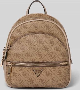 Guess Rucksack mit Tragehenkel Modell MANHATTAN in Hellbraun, Größe 1
