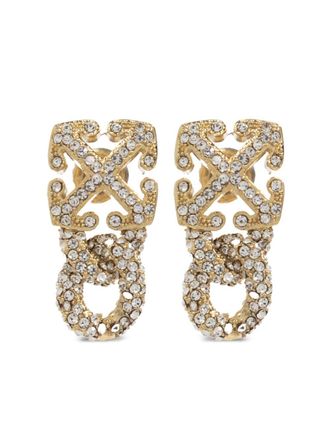 Off-white Oorbellen met Arrow-hanger - Goud