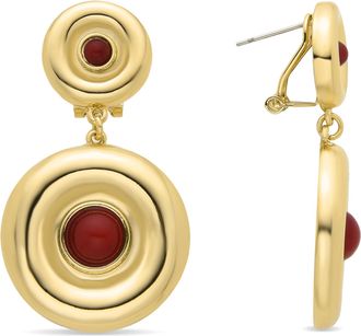 Luxenter Orche oorbellen afgewerkt in 18k geel goud