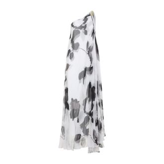 Max Mara White Floral Maxi Dress