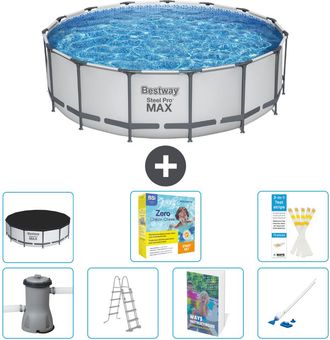 Bestway Piscina Bestway Steel Pro Max Redonda - 488x122 Cm - 8-piezas S544
