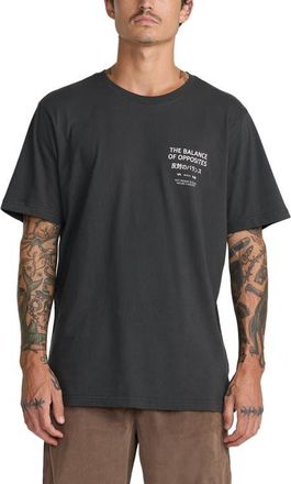 Rvca Palm Reel Cotton Graphic T-Shirt in Pirate Black at Nordstrom, Size Xx-Large