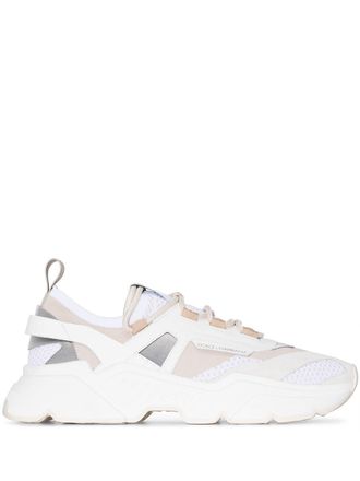 Dolce & Gabbana Daymaster chunky sneakers - men - Cotton/Calf Leather/Polyester/Acetate/Viscose/Rubber/Lambskin - 41.5 - White
