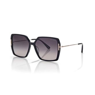 Tom Ford Black Mixed Butterfly Grey Gradient Womens Sunglasses FT1039 01B 59