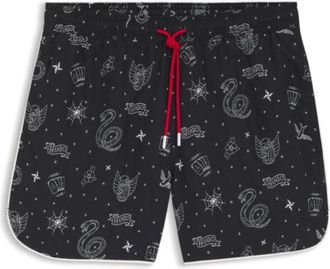 HUGO BOSS Swim shorts with all-over print