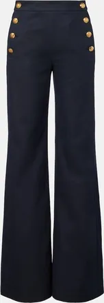 Nili Lotan Reed cotton and linen flared pants