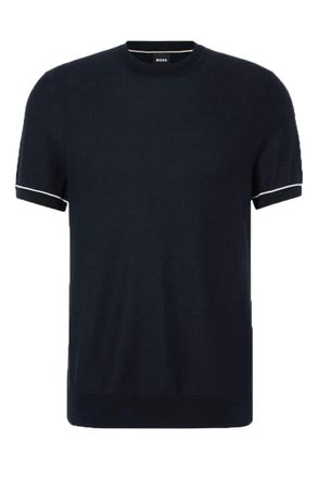 HUGO BOSS Boss Black H-Jianfranco Knitwear Dark Blue