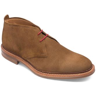 Loake Sandown Suede Mens Lace Up Boots - Brown - Size:UK 10.5