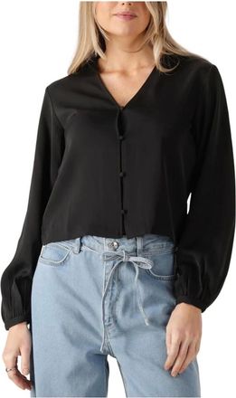 Moss Copenhagen Overhemden, Dames, Zwart, M, Veelzijdige Nichelle Blouse voor Vrouwen