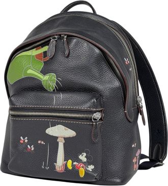 Coach Black Leather Backpack (Pre-Owned)