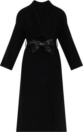 Valentino Garavani Dames, Mantels, Zwart, Maat: XS Wol