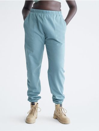 Calvin Klein Mens Standards Fleece Joggers - Blue - XS