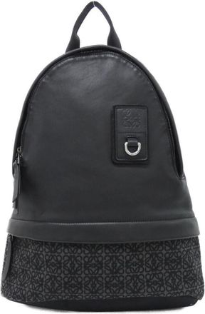 Loewe Black Canvas Leather Backpack (Pre-Owned)