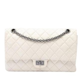 Chanel Pre-owned Reissue Flap Shoulder Bag - Dames - Pre-owned - Wit - Maat: ONE Size Leer