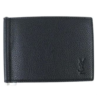 Saint Laurent Pre-owned Wallets, male, Black, Size: ONE SIZE Pre-owned Card Case