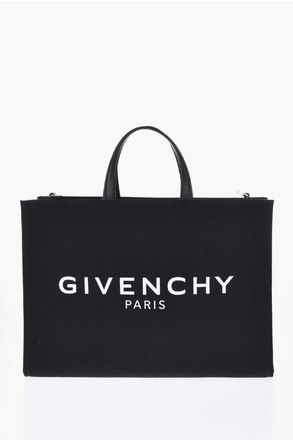 Givenchy Cotton and Linen Tote Bag with Contrasting Logo size Unica