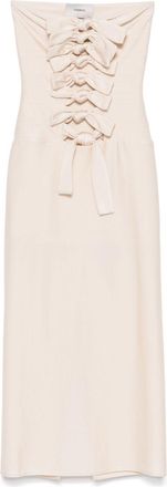 Coperni Abito midi con nodo - Toni neutri