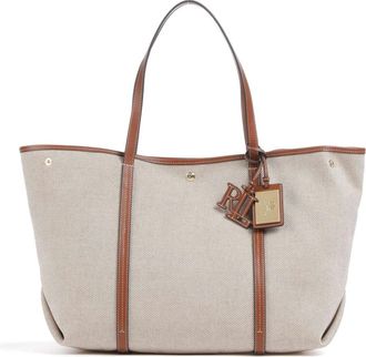 Ralph Lauren Borsa Tote Emerie in tela - - Bags - Donna - Beige - ONE SIZE